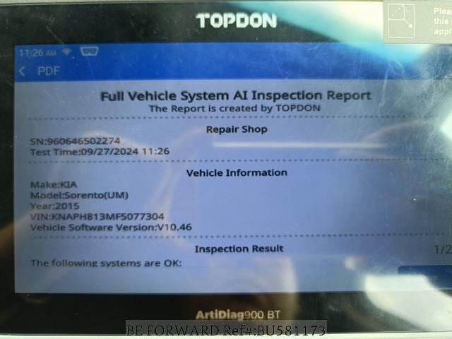 
								KIA SORENTO 2015 full									